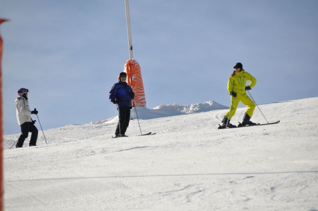  Waiting next to the ski lift 